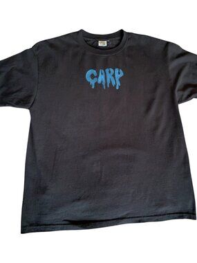 5/$15 - Pro Club Comfort Men's XL Black Graphic Tee Blue Drip Made in USA